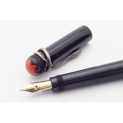 Montblanc No. 7 ROTKÄPPCHEN Safety Sicherheitsfüller 14C F Goldfeder Schlangen-Clip RARE!