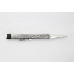 Art Deco Pencil 900 Silver Germany 1.18 mm Lead Four-sided Shape