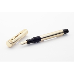 Parker Duofold Junior 14K Rolled Gold Overlay Flattop 18K B Gold-nib Canada 1935 Vintage