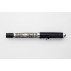 Pelikan M910 Toledo Old Style 925 Sterling Silver 18C F Gold-nib Piston-filler