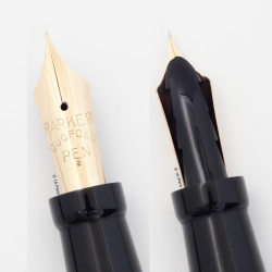 Parker Duofold Senior Jade-Grün Flattop 14K EF Goldfeder USA 1927 Vintage