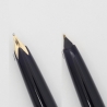 Montblanc 22P Black Cartridge-filler 14C B Italic Gold-nib Vintage