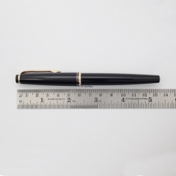 Montblanc 22P Schwarz Patronenfüllhalter 14C B Italic Goldfeder Vintage
