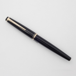 Montblanc 22P Schwarz Patronenfüllhalter 14C B Italic Goldfeder Vintage