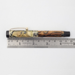 Parker Duofold Junior Perl-Schwarz 14K F Goldfeder USA 1928 Vintage