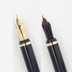 Montblanc M18120 Noblesse Silver-coated Guilloche 18C M Gold-nib Cartridge-filler