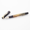 Pelikan 400 Schildpatt-Braun flex 14C F Goldfeder Kolbenfüller 1955 Vintage