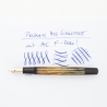 Pelikan 400 Tortoise striped felx 14C F Gold-nib Piston filler 1955 Vintage