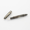 Montblanc Masterpiece 142 grey-striped Celluloid Fountain Pen flex 14C F Gold-nib 1953 Vintage