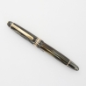 Montblanc Meisterstück 142 grau-gestreiftes Zelluloid Füllhalter flex 14C F Goldfeder 1953 Vintage
