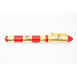 Ancora First Man in Space Red Limited Edition 88 Fountain pen 18K M Gold-nib Box Papers MINT
