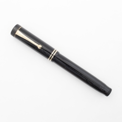 Parker Osmia Duofold Senior Flat-top 14K EF Goldfeder Heidelberg 1929 Vintage