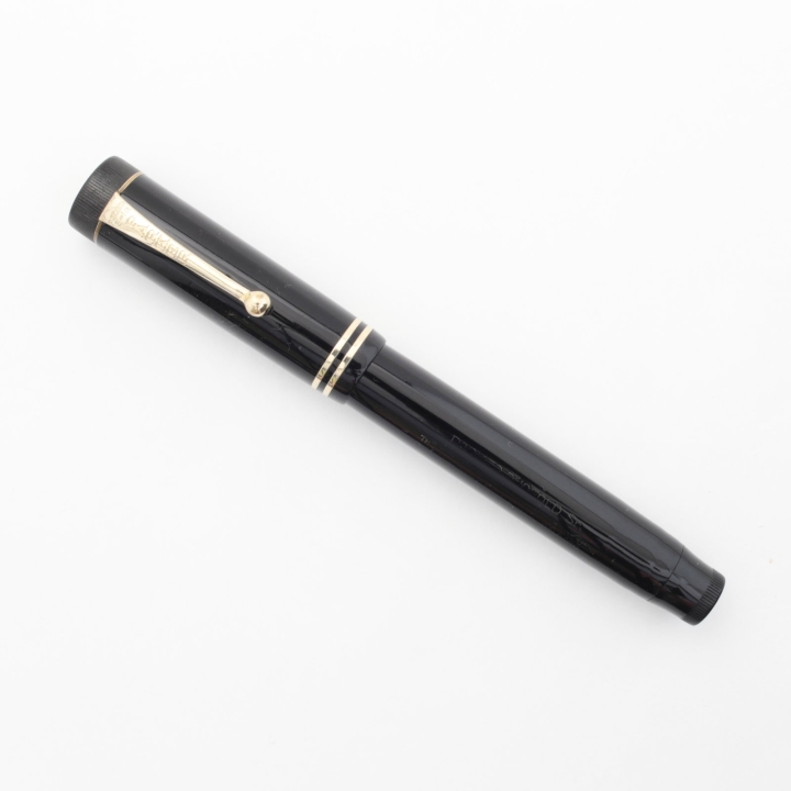 Parker Osmia Duofold Senior Flat-top 14K EF Goldfeder Heidelberg 1929 Vintage