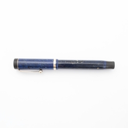 Parker Duofold Senior Lapis-Blau Flattop 14K EF Goldfeder Kanada 1935 Vintage