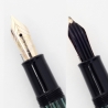 Pelikan 400NN Grün-gestreift 14C OB Goldfeder Kolbenfüller 1957 Vintage