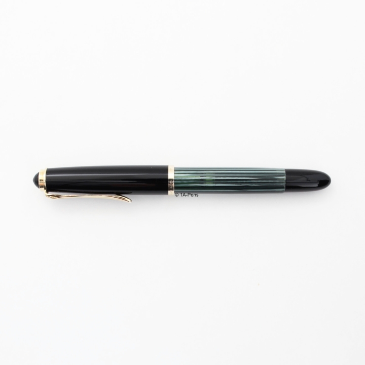 Pelikan 400NN Green-striped 14C OB Gold-nib Piston filler 1957 Vintage