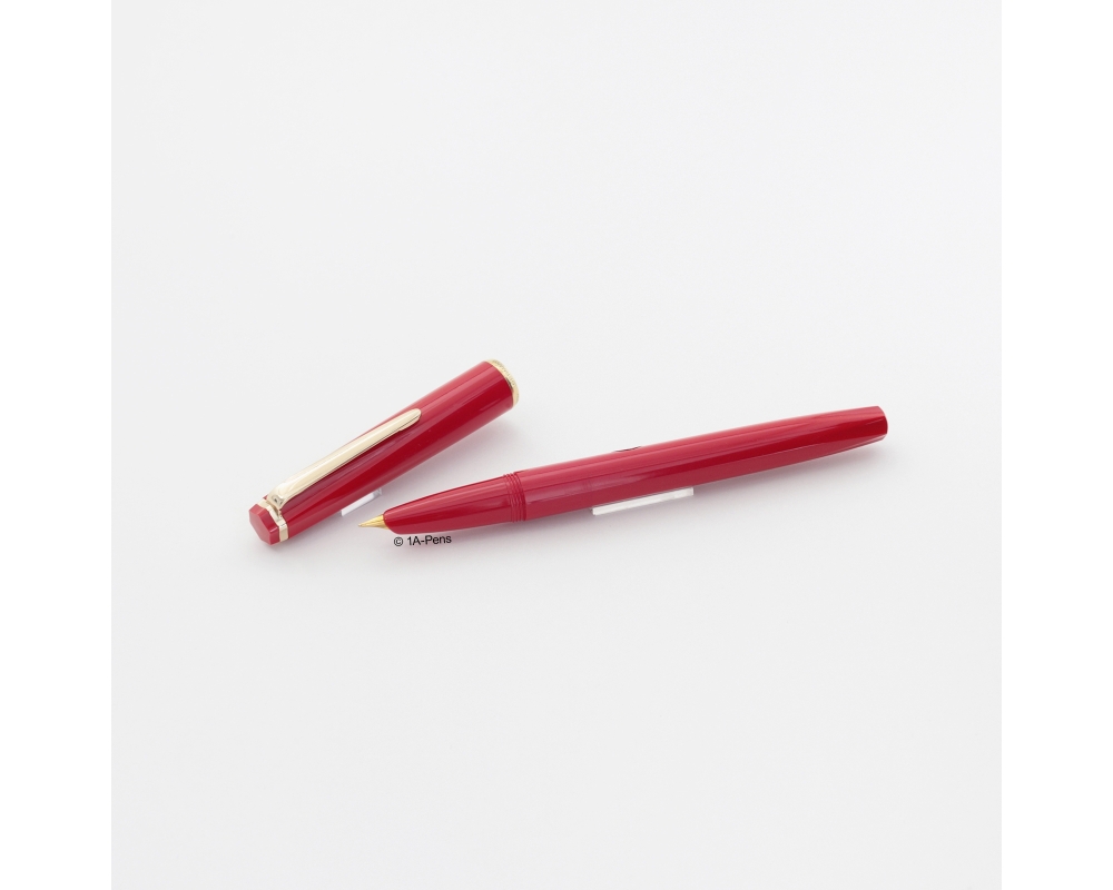 Montblanc Monte Rosa 41P Rot Patronenfüllhalter vergoldete F Feder Vintage