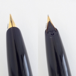 Montblanc Monte Rosa 41P Schwarz Patronenfüllhalter vergoldete F Feder Vintage