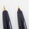 Montblanc Monte Rosa 41P Schwarz Patronenfüllhalter vergoldete F Feder Vintage
