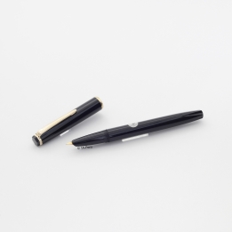 Montblanc Monte Rosa 41P Schwarz Patronenfüllhalter vergoldete F Feder Vintage