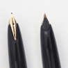 Montblanc 34 Kolbenfüllhalter Schwarz 14C M Intarsia Goldfeder Vintage