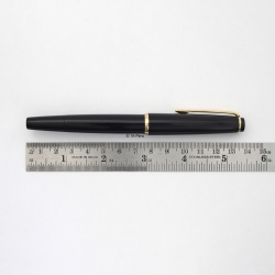 Montblanc 34 Pistonfiller Black 14C M Intarsia Gold-nib Vintage