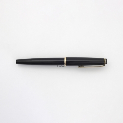 Montblanc 34 Kolbenfüllhalter Schwarz 14C M Intarsia Goldfeder Vintage