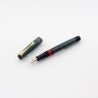 Soennecken 105 Eidechse Grün Kolbenfüllhalter flex 14K OB Goldfeder Vintage